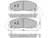 FIAT 168144163AD Brake Pad Set, disc brake